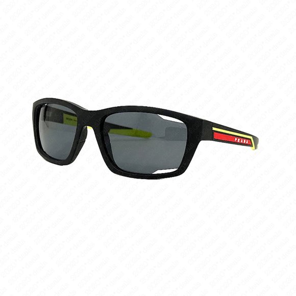 PRADA Linea Rossa PS 04YS 17G02G 57mm Matte Black Sunglasses - Picture 3 of 12